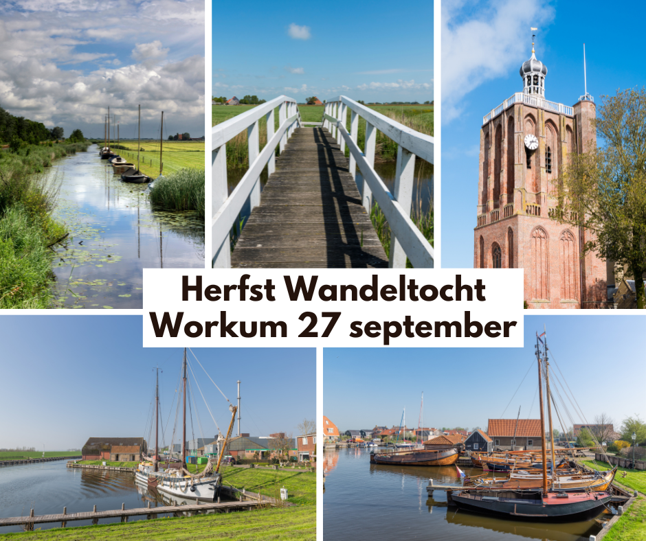 Herfst Wandeltocht Workum in Friesland