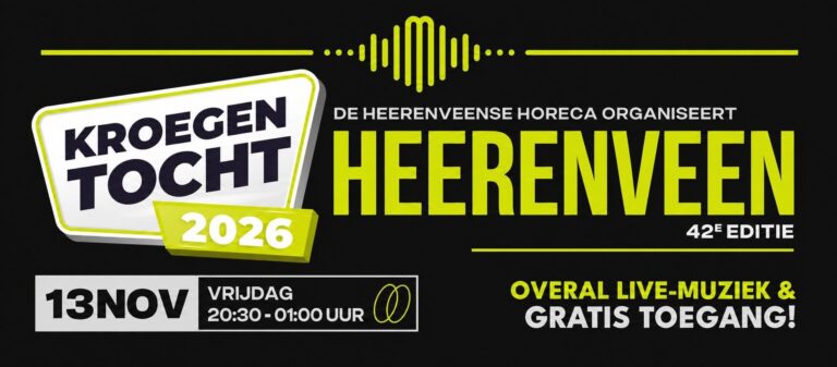 Kroegentocht 2026 — muziek in Friesland