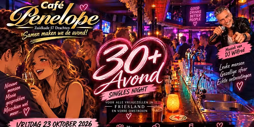 30+Singles night — Uitgaan in Friesland
